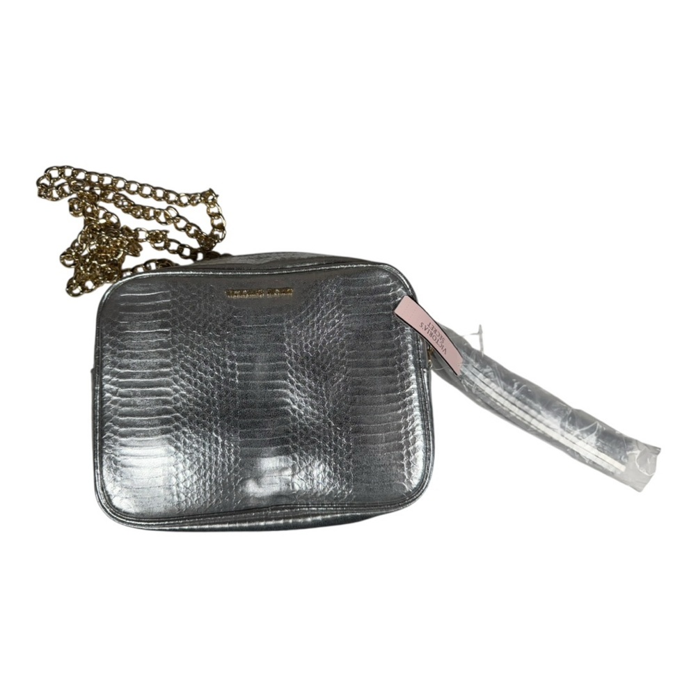 Victoria's Secret Metallic‎ Crossbody Bag with Gold Chain